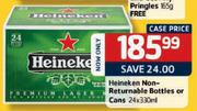 Heineken Non-Returnable Bottles or Cans - 24x330ml