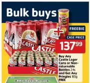 Castle Lager Cans or Non-Returnable Bottles-24's
