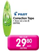 Pilot Correction Tape-4mm(w)x6m(l) Each