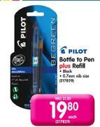 Pilot Bottle To Pen Plus Refill Each