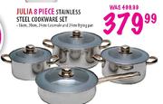 Julia Stainless Steel Cookware Set-8 Piece