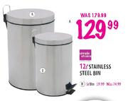 Simple Choice Stainless Steel Bin-12l