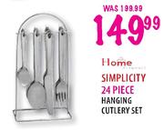 Home Simplicity Hanging Cutlery Set-24 Piece