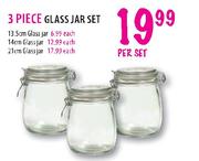 Glass Jar Set-3 Piece