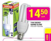 Osram Energy Saving Globe-11W Each