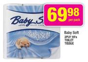 Baby Soft 2 Ply Toilet Tissue-18's Per Pack