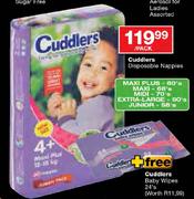 Cuddlers Disposable Nappies Maxi-66's Per Pack