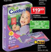 Cuddlers Disposable Nappies Junior-58's Per Pack