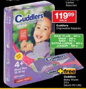 Cuddlers Disposable Nappies Extra Large-60's Per Pack