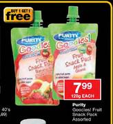Purity Goodies! Fruit Snack Pack-120gm Each
