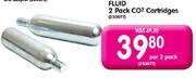 Fluid 2 Pack CO2 Cartridges-Per 2 Pack