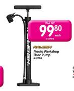 Raleigh Plastic Workshop Floor Pump-Each