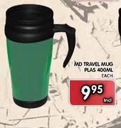 MD Travel Mug Plas-400ml Each