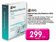 AVG Internet Security Premium 2013 1 User Each