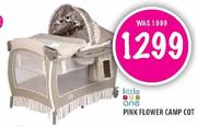 Little One Pink Flower Camp Cot