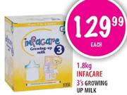 Infacare 3's Growing Up Milk-1.8 Kg