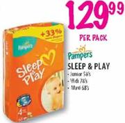 Pampers Sleep & Play-58/78/68's