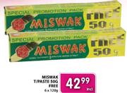 Miswak T/Paste-6x120Gm