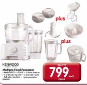 Kenwood Multipro Food Processor(Model:FP723)-Each