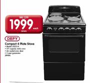 Defy Compact 4 Plate Stove(Model:DSS514)-Each