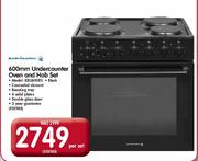 Kelvinator 600mm Undercounter Oven And Hob Set(Model:KBU600BS)-Per Set