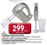 Russell Hobbs Stainless Steel Stick Blender(Model:RHSB-025)-Each