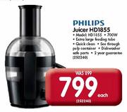 Philips Juicer HD1855(Model:HD1855)-Each