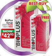 BioPlus Syrup-200ml Plus 100ml Free
