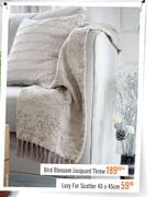 Bird Blossom Jacquard Throw