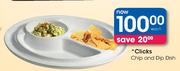 Clicks Chip And Dip Dish-Each
