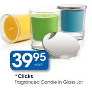 Clicks Fragranced Candle In Glass Jar-Each