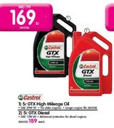 Castrol 5ltr GTX High Mileage Oil-SAE 20W-50