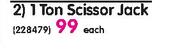 Mastercraft 1 Ton Scissor Jack Each