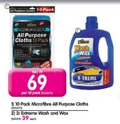 Microfibre All Purpose Cloths-Per 10 Pack