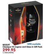Bisquit Classique VS Cognac-1 x 750ml And Glass in Gift Pack