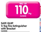 Safe Quip 1kg Fire Extinguisher With Bracket