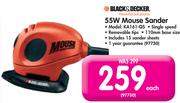 Black & Decker 55W Mouse Sander KA161-QS