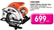 Black & Decker 1150W 170mm Circular Saw CD602