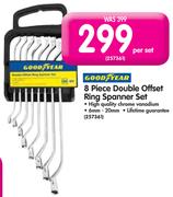Good Year 8 Piece Double Offset Ring Spanner Set