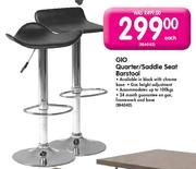 Gio Quarter/Saddle Seat Barstool Each