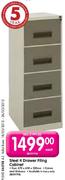 Steel 4 Drawer Filing Cabinet