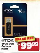 TDK 16GB USB Geheue Kaart
