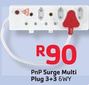 Pnp Surge Multi Plug 3+3-6WY