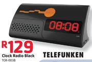 Telefunken Clock Radio Black TCR-0038
