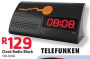 Telefunken Clock Radio Black TCR003B
