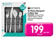 Eetrite 16 Piece Newport Cutlery Set-Per Set