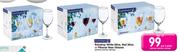 Luminarc Raindrop White Wine, Red Wine Or Pilsener Beer Glasses-Per 6 Pack