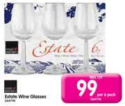 Estate Wine Glasses-Per 6 Pack