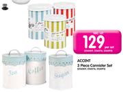 Accent 3 Piece Cannister Set-Per Set