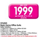 Studio Basic Home Office Suite-per Bundle Of 1,2,3
